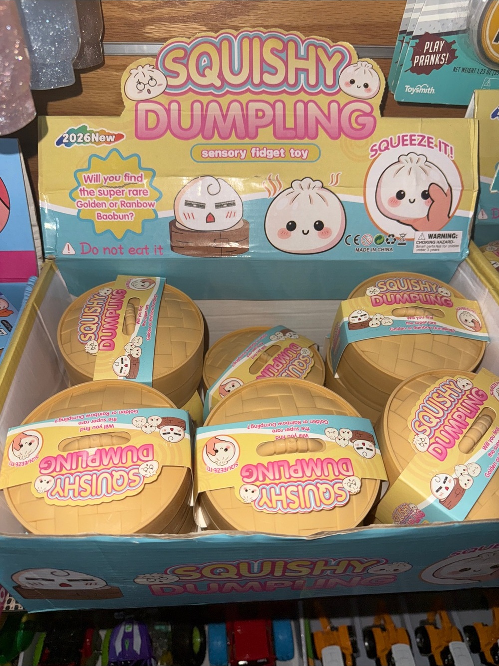 Squishy Dumpling Sensory Fidget Toy - Yellow